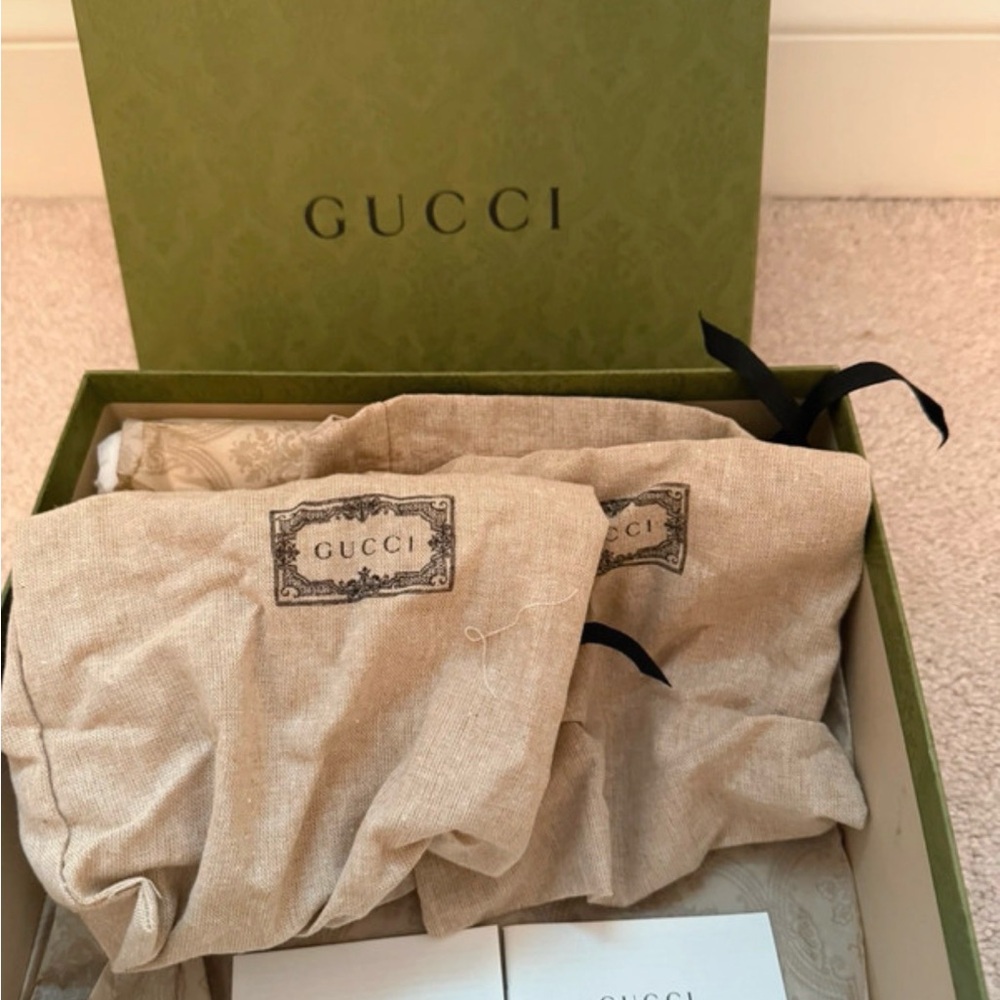 Gucci Black Platform Mules with Silver Accents - Picture 7 of 10